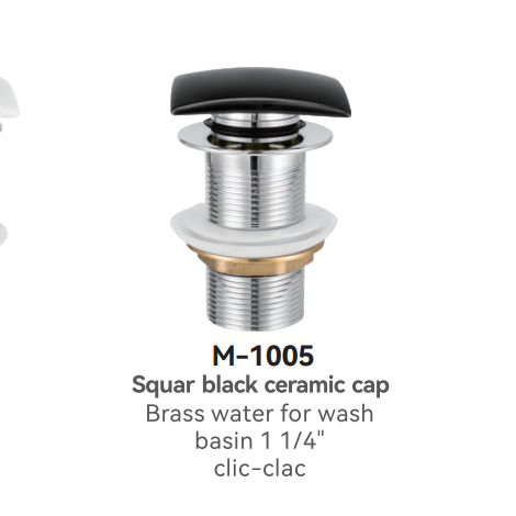 M-1005 Squar Black Plumbing Trap