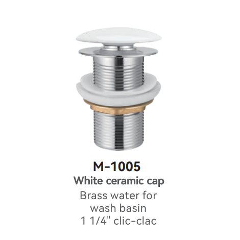 M-1005 White Ceramic Plumbing Trap