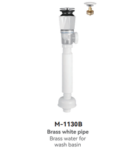 M-1130B White Pop-up Waste