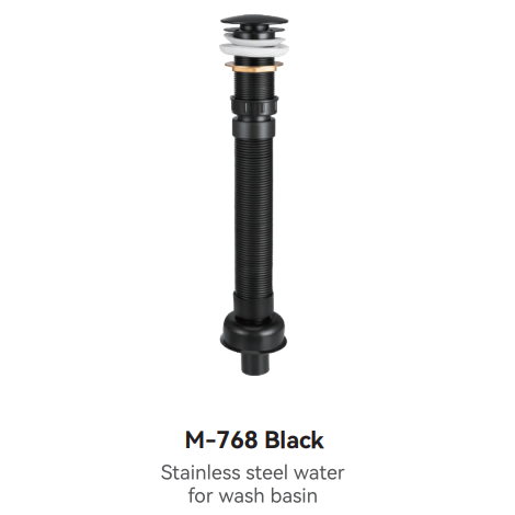 M-768 Black Pop-up Waste