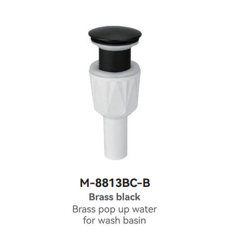 M-8813BC-B Black Plumbing Trap