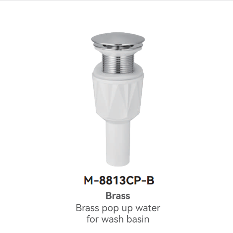 M-8813CP-B Brass Plumbing Trap