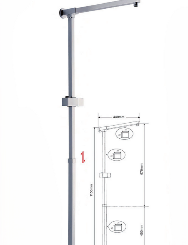 Shower Bar-M-L205
