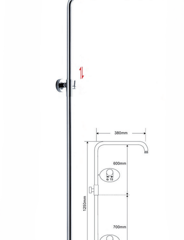 Shower Bar-M-L208