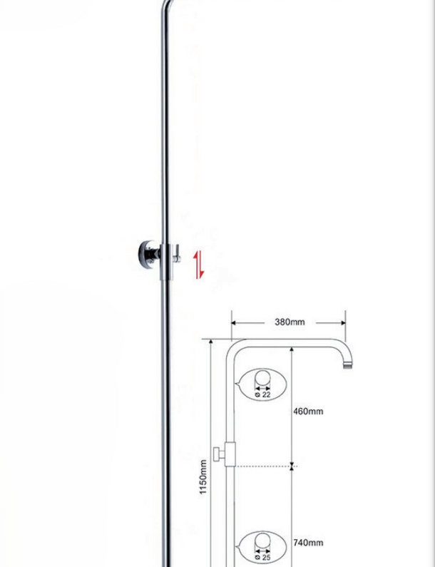 Shower Bar-M-L210