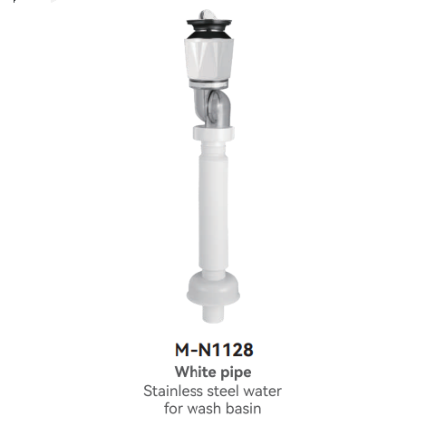 M-N1128 White Pop-up Waste