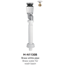 M-N1130B White Pop-up Waste